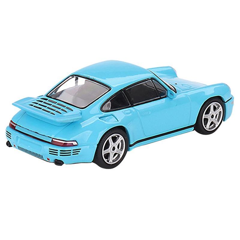 RUF CTR Anniversary Bayrisch Himmelblau Light Blue Limited Edition to 3000 pcs 1/64 Diecast Model Car by True Scale Miniatures, 3 of 5