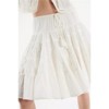 Clotth Women's Layered Ruffle Skirt - Tiered Knee Length Skirt, Pleated Drawstring Waist Short Skirt, Y2K Going Out Streetwear - 2 of 4