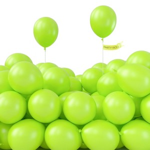 PartyWoo Balloons Lime Green Neon Yellowish Light Small Mini 5 Inch 50 pcs - 1 of 4