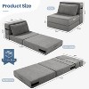 Homdox Folding Sofa Bed Chair with Pillow,Convertible Fold Out Chair Bed Sleeper,Foam Floor Mattress, Foldable Futon Couch Bed for Living Room/Dorm - 3 of 4
