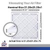 Filter King 21.25x21.25x1 Air Filter | 4-PACK | Carbon MERV 8 HVAC Pleated A/C Furnace Filters | MADE IN USA | Actual Size: 21.25 x 21.25 x .75" - 2 of 4