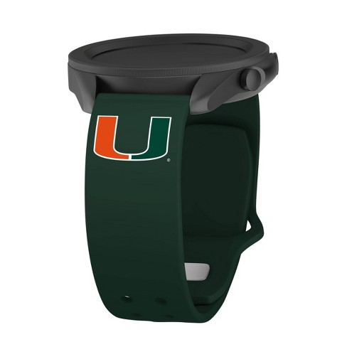 Ncaa Miami Hurricanes Samsung Watch Compatible Silicone Band 20mm Target