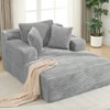48.8'' Chaise Lounge Sofa with Removable Pillows, Full Compressed Upholstered Couch for Living Room or Bedroom Accent Seating Sofas-Maison Boucle - 2 of 4