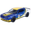 2018 Dodge Challenger SRT Hellcat Widebody #284 Blue Met & White w/Graphics "GT Racing" 1/24 Die Cast Model Car by Motormax - 2 of 3