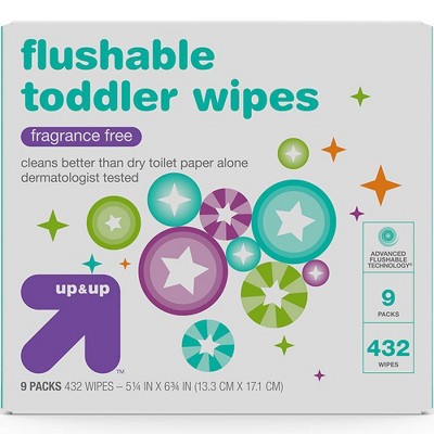 flushable baby wipes target