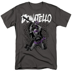 Teenage Mutant Ninja Turtles Teenage Mutant Ninja Turtles Donatello Adult T Shirt, Charcoal - 1 of 4