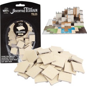 Monster Adventure Terrain- 50pc Limestone Tile Expansion Pack- Hand-Painted 1x1" Tile Set- Tabletop Terrain in Minute- Customize Your RPGs - 1 of 4