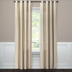 *NEW* Threshold Stitched Edge Light Filtering Curtain Panels Gray 63" X 54" 2PK 