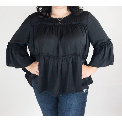 Women's Ruffle Curvy Blouse - ee:some