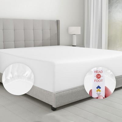 California King Bright White 600 Thread Count Cotton Sateen Sheet Set