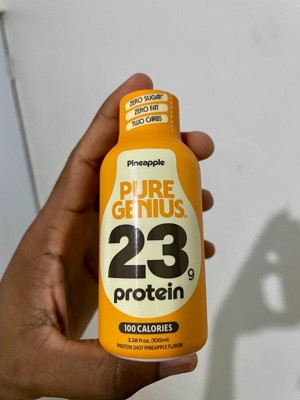 Pure Genius Liquid Protein Shot - Pineapple - 3.38 floz/4pk : Target