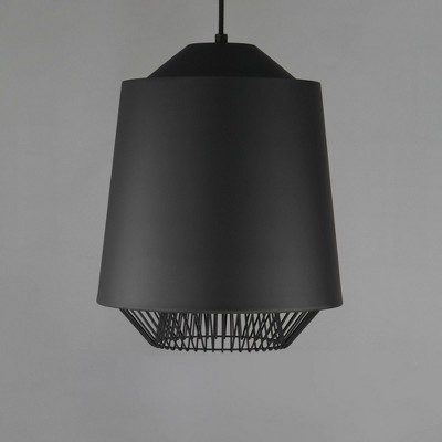 Modern Black and Gold Aluminum LED Pendant Light