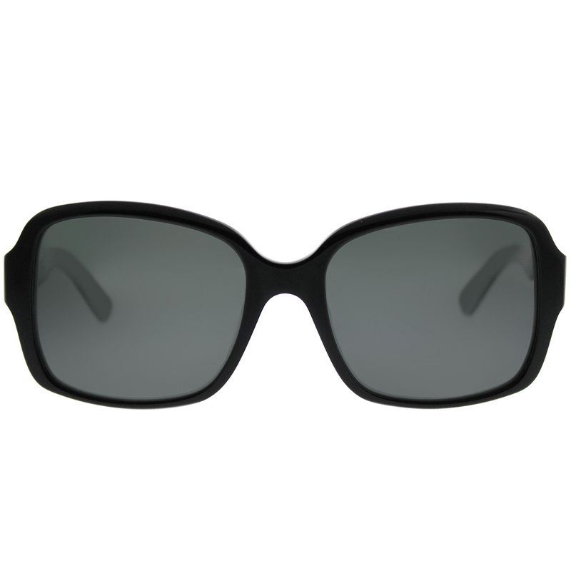 Kate Spade Annora/P/S QOP Womens Rectangle Polarized Sunglasses Black White 54mm, 2 of 4