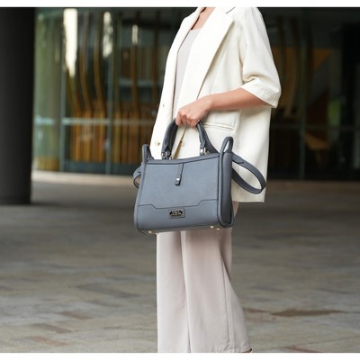 MKF Collection Tote Bag Structured Satchel Top Handle, Melody | MKF Collection by Mia K - Brown — фото 3