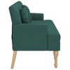 vidaXL Bench with Cushions Dark Green 44.5 in.x25.4 in.x29.7 in. Fabric - 4 of 4