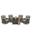 Gymojoy  Outdoor 5 Inch Gliders Chairs with Fire Pit Table Patio Funiture - 3 of 4
