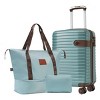 3 Piece Carry-On Luggage Set with Spinner Wheels, TSA Lock, Weekender Duffel & Toiletry Bag – 20" Hard Shell Suitcase for Travel – Cuddlewood - 2 of 4