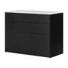 South Shore Fusion 6 Drawer Double Dresser Pure Black: Laminated Particle Board, Anti-Tip Hardware - 2 of 4