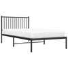 vidaXL Black Metal Twin XL Bed Frame with Headboard, Heavy-Duty, Under-Bed Storage, No Mattress - 4 of 4