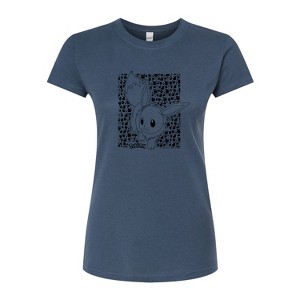 Women's - Pokémon - Eevee Pattern Fitted Graphic T-Shirt - 1 of 3