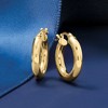 Ross-Simons Italian 18kt Yellow Gold Hoop Earrings - 3 of 4