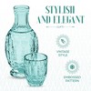 Elle Décor Vintage Night Bedside 33 oz. Water Carafe With Tumbler, 2-Piece Set, Elegant Pitcher and Matching Drinking Glass Doubles As Lid - 3 of 4
