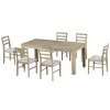 YOOCOZZ  7-Piece Dining Set with Extendable Table with Leaf and Drawers - 3 of 4
