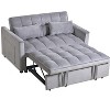 CAVINAS Modern 3-in-1 Pull Out Sofa Bed with djustable Backrest & Pillows,Convertible Sleeper Sofa Couch for Living Room,Bedroom - 2 of 4