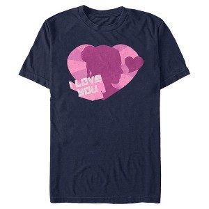 Men's Star Wars Princess Leia I Love You Heart T-Shirt - 1 of 4