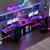 78" U-Shaped Gaming Desk - Reversible L-Shaped Computer Desk with Power Outlets - 2 of 4