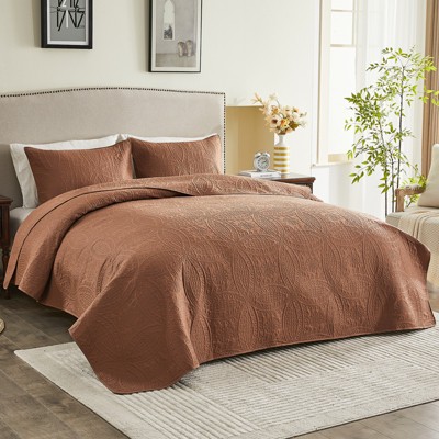 Inhand Microfiber Quilt Bedding Set, Soft Lightweight Coverlet For All Season