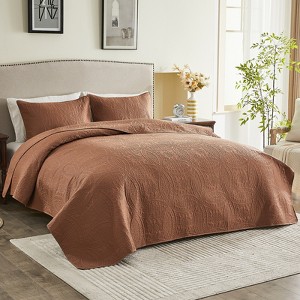 Inhand Microfiber Quilt Bedding Set, Soft Lightweight Coverlet For All Season - 1 of 4
