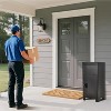 Metal Package Delivery Box, Lockable Anti-Theft Parcel Drop Box, Weatherproof Galvanized Steel Storage for Porch, Fence - 2 of 4