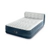 Intex Durabeam Headboard 18 Queen Air Mattress with Built-in Pump 