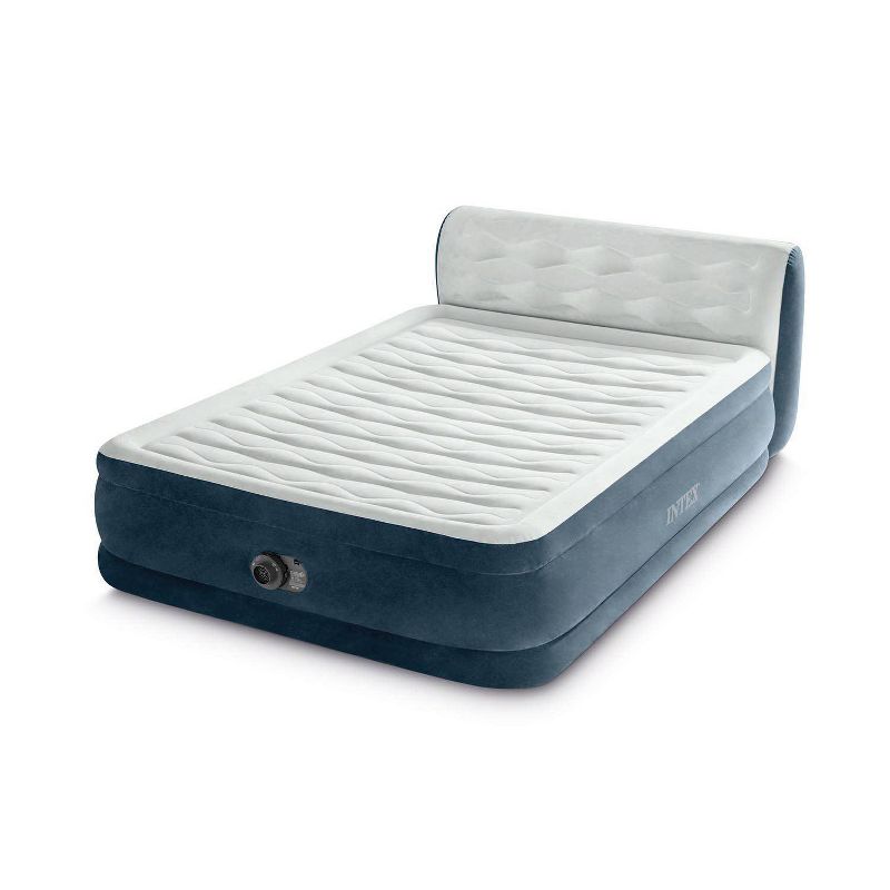 Intex 18&#34; Pillow Top Air Mattress with Electric Pump and Headboard - Queen Size, 4 of 13