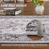 Area Rugs Traditional Vintage Floral Printed Rug Washable Non Slip Floor Carpet Soft Low Pile Rug for Living Room - 3 of 4