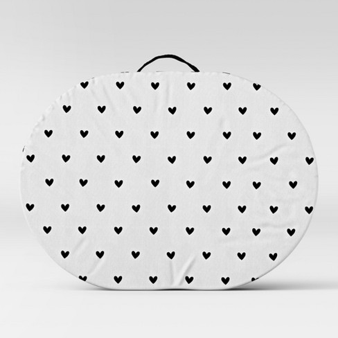 Kids Storage Lapdesk With Zipper Hearts White Pillowfort Target