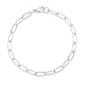 ELYA Women's Medium Round 5mm Paperclip Bracelet - 8.5" - 1 of 4