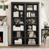 74.5" Tall Bookshelf with Double Storage, Extra Large Bookshelf, 6-Tier Double Wide Bookshelves w/ 12 Cubbies for Livingroom Office Library - 3 of 4