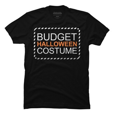 Men's Design By Humans Budget Halloween By rock3tman T-Shirt