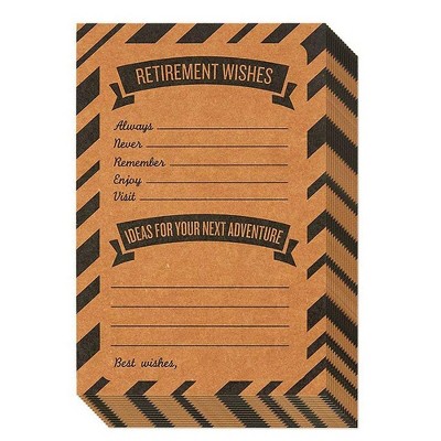 Juvale 50-Pack Happy Retirement Cards, Well Wish and Advice Cards with Envelopes (4 x 6 In)