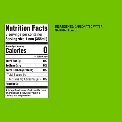 Lime Sparkling Water - 8pk/12 fl oz Good & Gather™