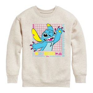 Boys' - Disney - Lilo & Stitch Graphic Long Sleeve Fleece Sweatshirt - 1 of 4