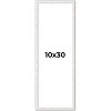 PosterPalooza | Panoramic Textured White Picture Frame - UV Acrylic, Foam Board Backing, Hanging Hardware - 2 of 4