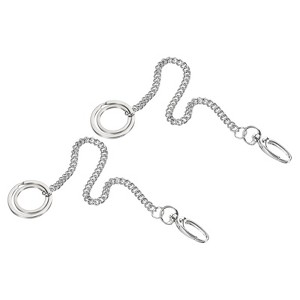Unique Bargains Wallet Jeans Belt Handbag Metal Chains with Keyring Clasps - 1 of 4