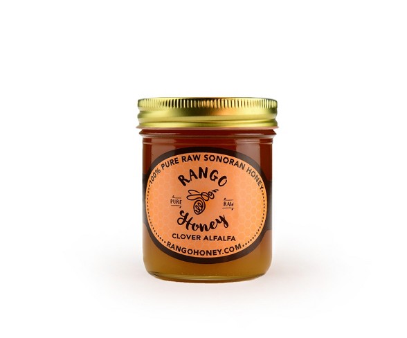 Rango Honey Pure Raw Sonoran Clover Alfalfa Honey - 12oz Jar