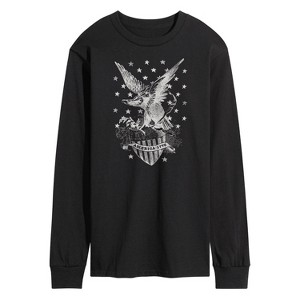 Men's - Instant Message - America Eagle Stars Long Sleeve Graphic T-Shirt - 1 of 4