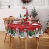 Classic Christmas Tablecloth Red - Durable Fabric Perfect for Family Dinners and Gatherings - 3 of 4