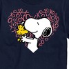 Men's - Peanuts - Snoopy Woodstock Xo Heart Short Sleeve Graphic T-Shirt - 2 of 4