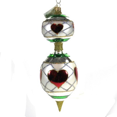 Larry Fraga Heartfelt Ornament Valentines Heart Drop  -  Tree Ornaments